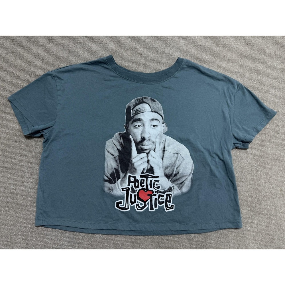 Poetic Justice Shirt Mens Large Blue Chemistry Tupac‎ Graphic Movie Tee Hip Hop